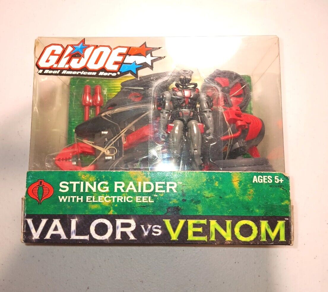 Sting Raider W/ Electric Eel G.I. Joe Valor Vs Venom 2004 MIB Hasbro