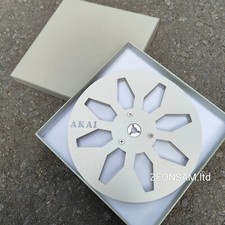 One Pair 7'' Akai Tape Reel Sliver Aluminum Reel to Reel Empty Take up Reel