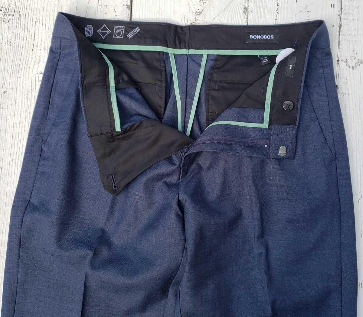 パンツ At last & co wool hb trousers navy 32 At last & co wool hb trousers navy 32（Hopkins Wool Suit