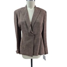 VTG NWT DONCASTER Rayon Blend Ladies 18- 3 pc Skirt/Pants Suit Brown/Peach Plus