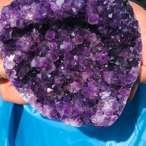 2.79LB Top Natural Amethyst Uruguay Cave Crystal Cluster Gemstone Geode Healing - Picture 4 of 15