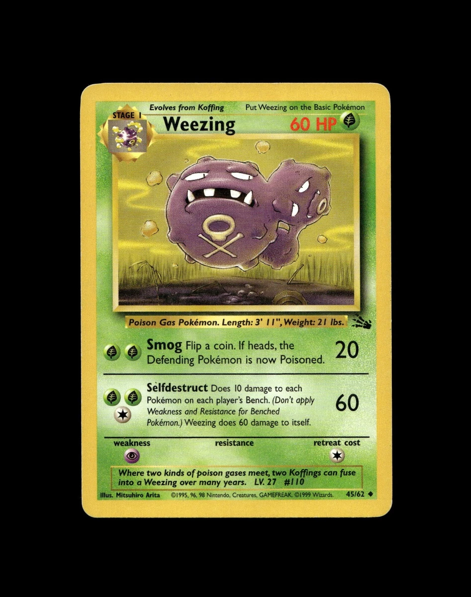 Weezing Pokémon TCG Cards for sale | eBay