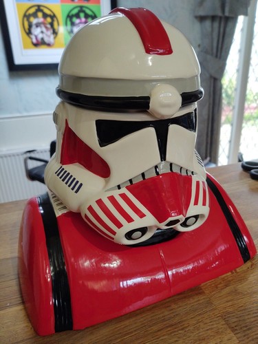 STAR WARS Shock Trooper Clone Trooper Cookie Jar Bust Statue Figure Cards Inc - Picture 5 of 10
