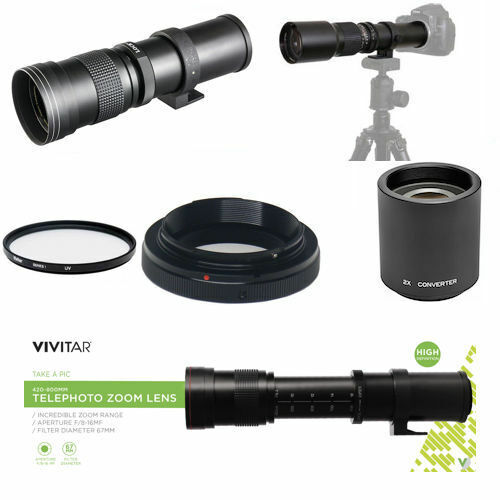 HD4 420MM-1600MM TELEPHOTO ZOOM LENS +HD FILTER FOR Nikon Df DSLR Camera  - Picture 1 of 6