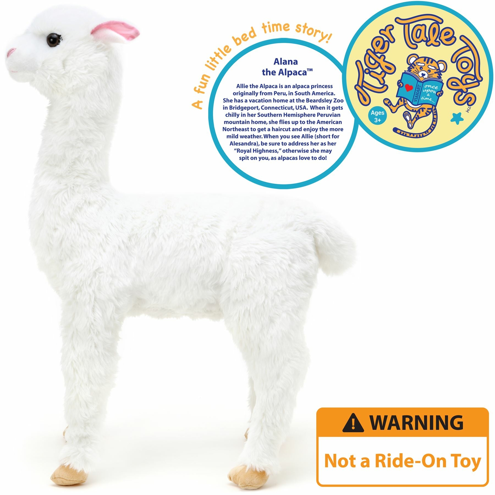 giant stuffed alpaca over 3ft tall