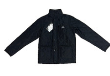 Trespass youth quilted jacket Dakota Kids black zip Sz 7-8