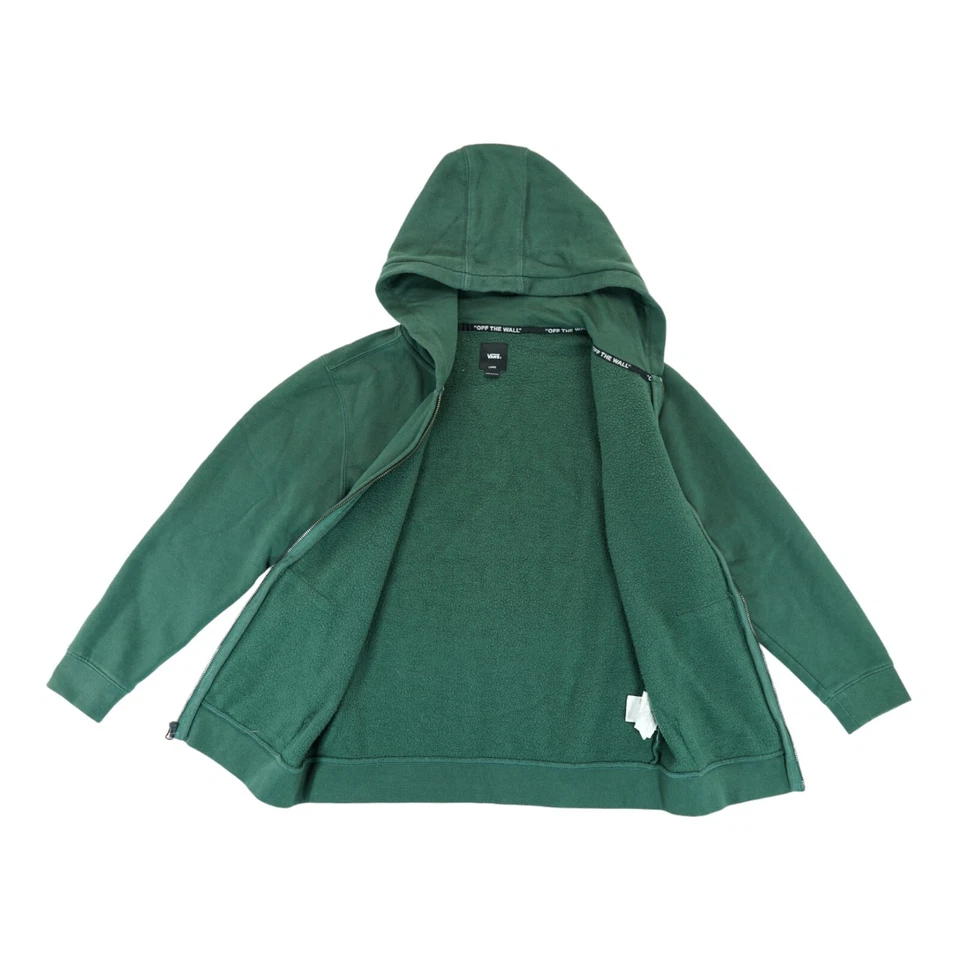 Vans Off The Wall Young Mountain Sk8 Full-Zip Hoodie Sweater Large Green - Image 3 of 4