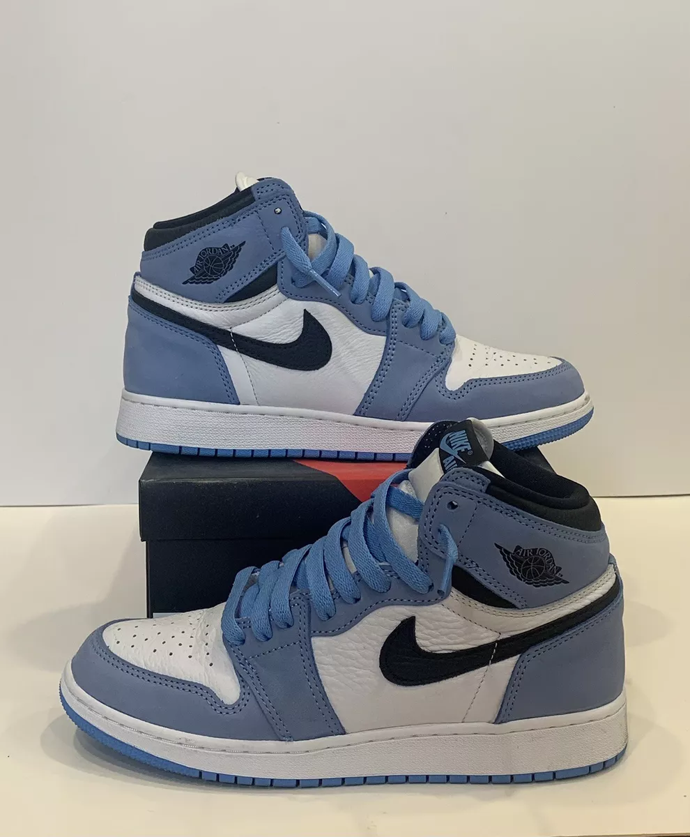 Air Jordan 1 Retro High OG University Blue GS Size 6Y (575441-134)