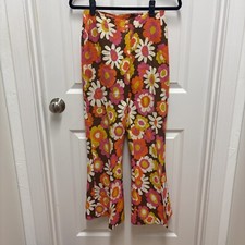 Vintage Flower Power Bell-Bottom Pants