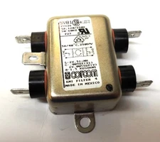 CORCOM EMI FILTER 5VB1, F7126, 5A, 120/250V, 50/60 HZ, F27, .01500 MHZ, PANEL