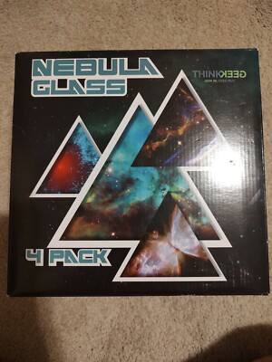 ThinkGeek Nebula Glass - 4 Glasses - 8oz / 1 cup