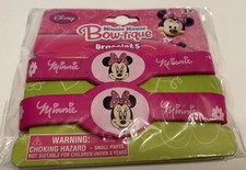 Disney Licensed Minnie Mouse Rubber Bracelet Wristband Hearts Super Cute New