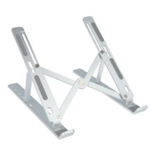 STAND PIEGHEVOLE SUPPORTO TAVOLO LAPTOP UNIVERSAL PER TABLET MACBOOK ALLUMINIO