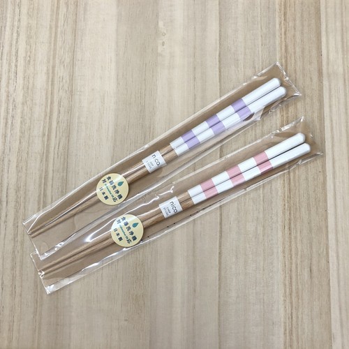 Palillos japoneses palillos de madera natural 23 cm púrpura - Imagen 4 de 6