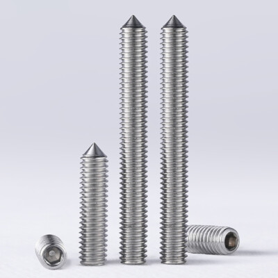 A2 STAINLESS STEEL GRUB SCREWS CONE POINT M2/2.5/3/4mm ALLEN SOCKET GRUB SCREWS