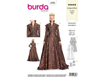 burda style 6398 Renaissance Gr. 34 - 44