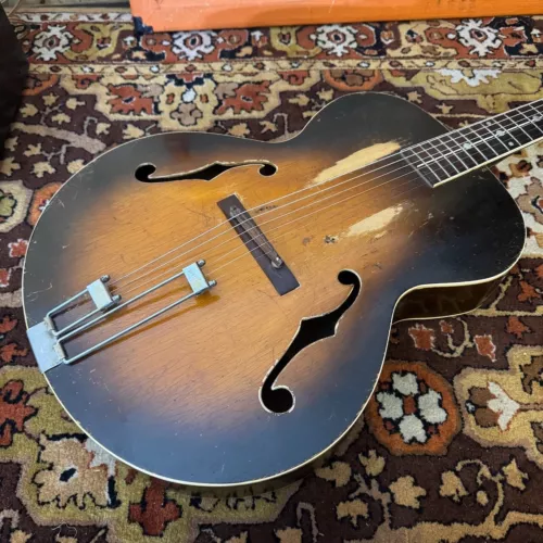 Vintage 1930s Cromwell Gibson Script Kalamazoo Model G4 Sunburst Archtop Guitar