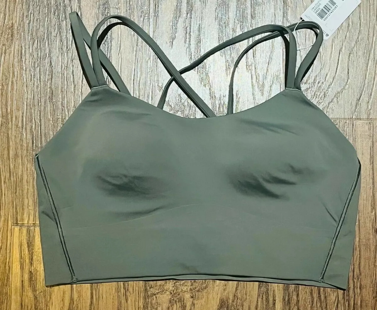 NEW Lululemon Like a Cloud Longline Bra Light Support B/C Cup Grey Sage 4 &  6