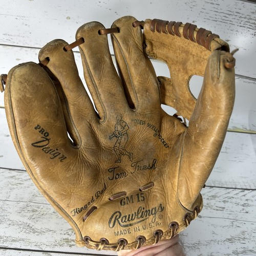 Guante de béisbol de colección Rawlings Tom Tresh GM-15 Infielder LHT Yankee años 60 Man Cave - Imagen 1 de 11
