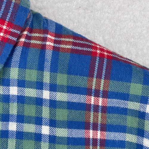 VINEYARD VINES Shirt Youth XL 18 Whale Plaid Twill Button Up 100% Cotton Blue - Picture 9 of 13