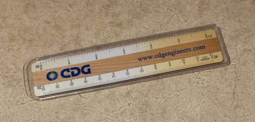 Vintage Woodrow USA Ad/Promo Architect Drafting 6” Scale Ruler - Picture 4 of 5