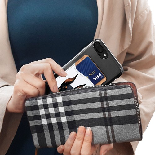 Animal Wallet Card Adhesive Stick On Holder Pouch for Universal Cell Phones - Photo 66 sur 223