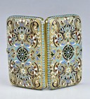 Antique Russian Gilt Silver Enamel Cigarette Case