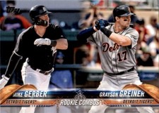 2018 Topps Update Mike Gerber/Grayson Greiner Rookie Detroit Tigers #US36