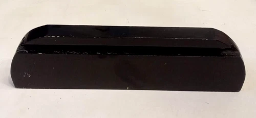 Little Black Wall Shelf Painted Wood Figurine Display 10" Plate ridge Home Decor