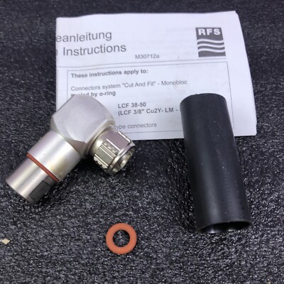 Spinner BN 870170 Type-N Male Right Angle Connector for Cable LF 3/8''-50 CAF
