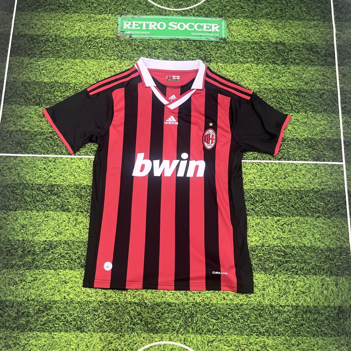 【新品未使用】AC MILAN 2009-10 #32 BECKHAM HOME David Beckham #32 AC Milan 2009/10 UEFA Champions League