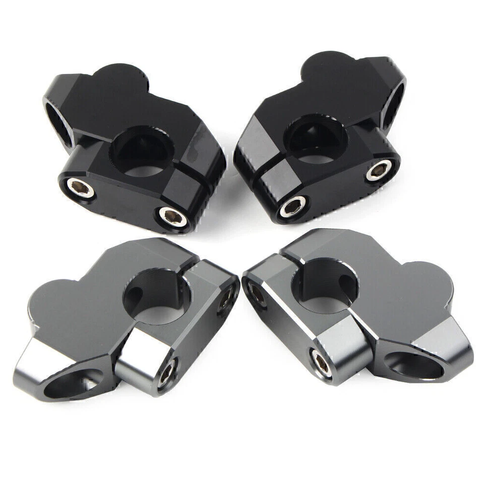 2 шт алюминиевых удлинителей для руля мотоцикла с подвижной задней панелью подъем 22 мм - Изображение 4 из 4