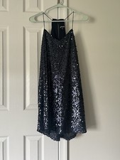 Express Navy Sequin Mini Dress Womens XS Sleeveless Party Cocktail Holiday