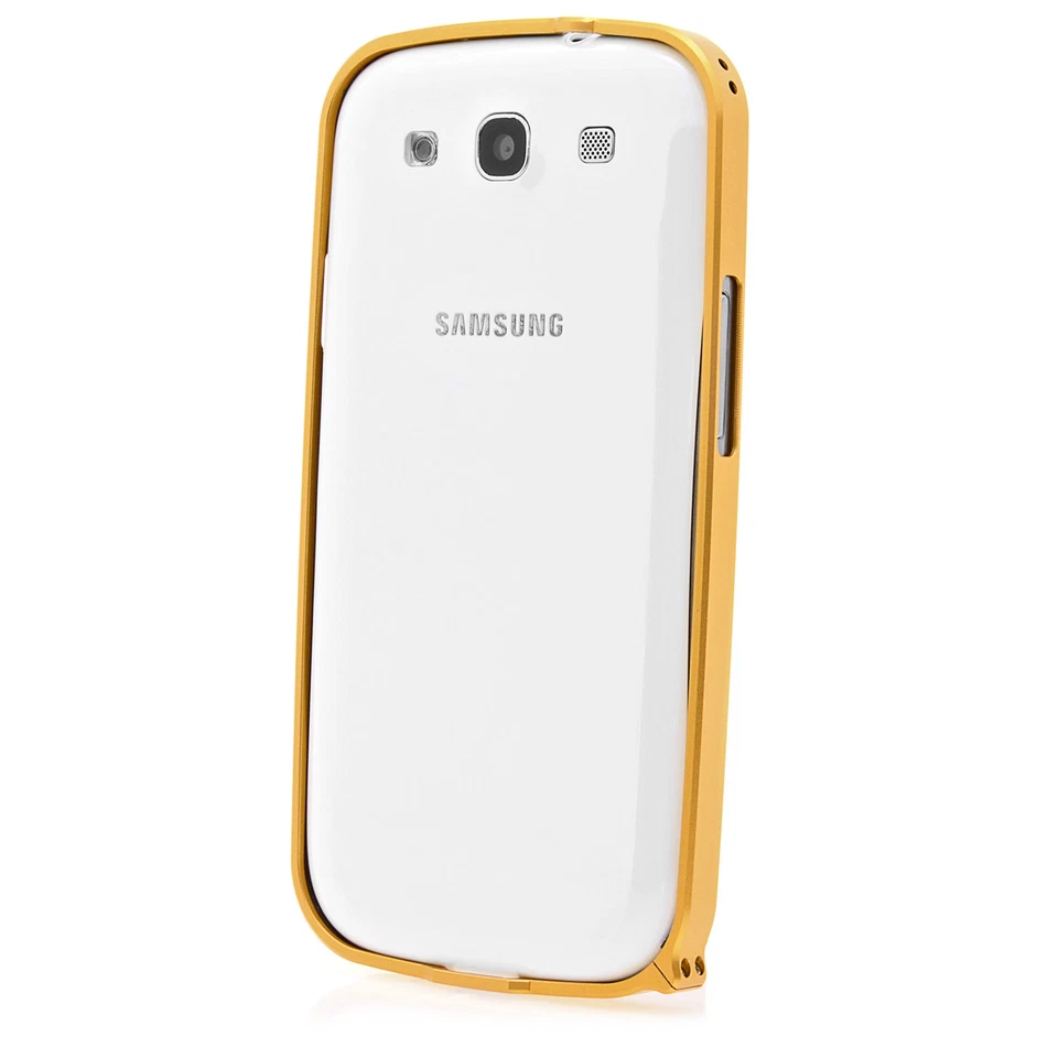 Samsung Galaxy S3 i9300 Aluminium Aluminum Bumper Protection Case IN Gold - Image 2 of 4