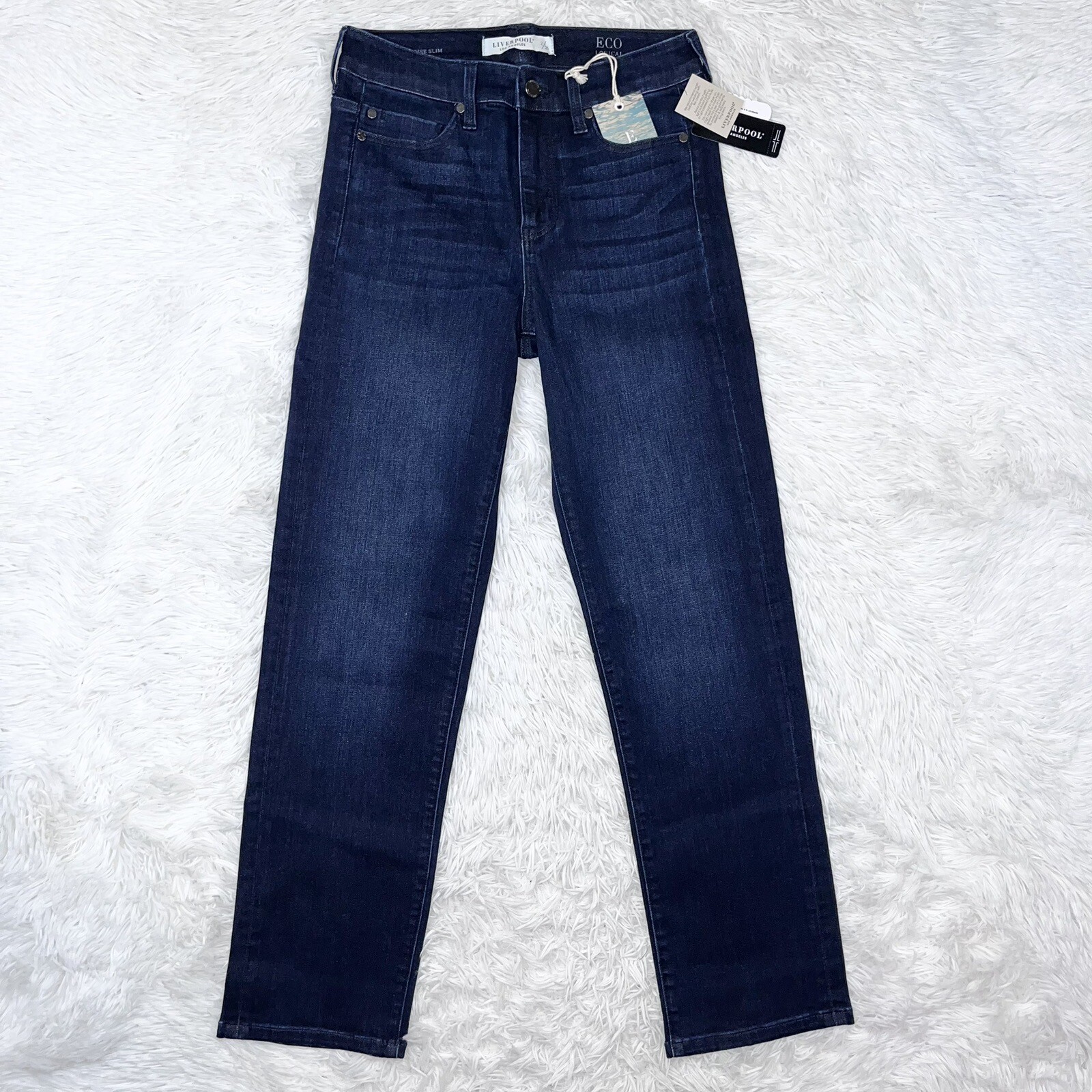 LIVERPOOL Eco 5 Pocket HiRise Slim Jeans 2/26 Oak Branch NWT