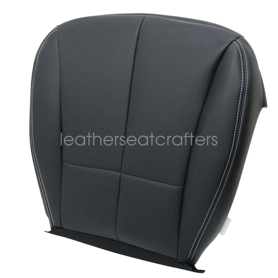 Driver Bottom Leather Perforated Seat Cover Black For 2009-2013 Subaru Forester - Image 3 of 4