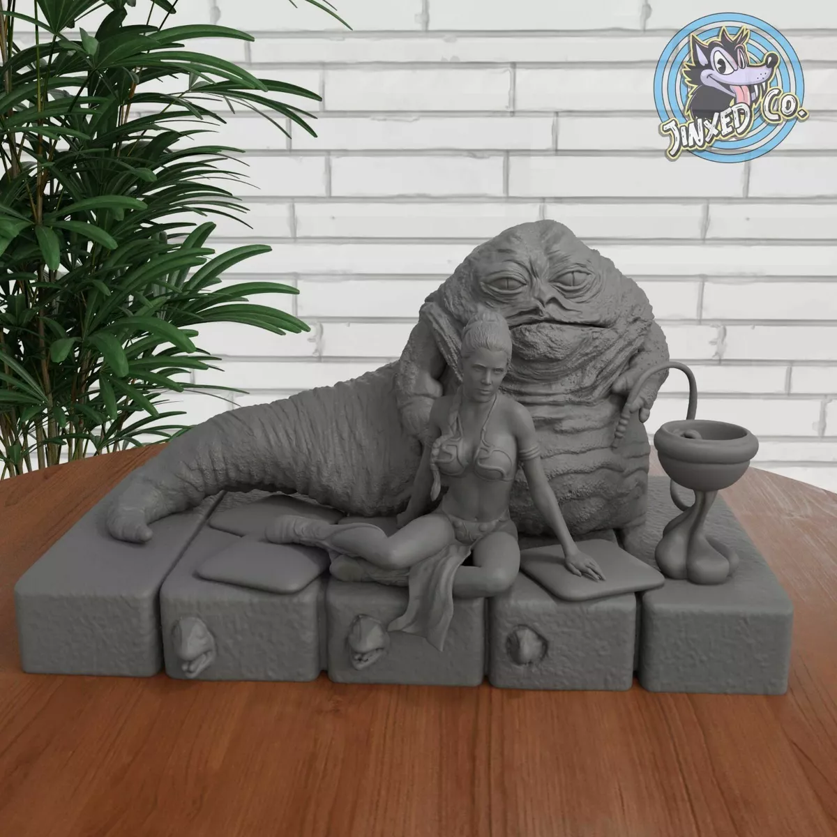 Jabba The Hutt & Princess Leia - STL files for 3D Printing