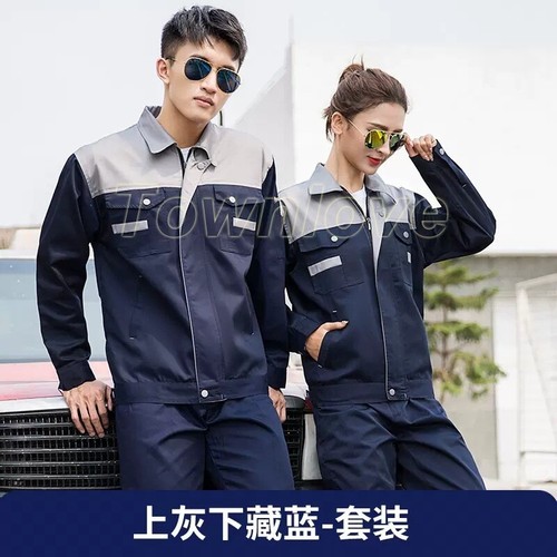 Men Women Workwear Overalls Set Coveralls Mechanic Boiler Work Outfits Coat Pant - Picture 2 of 30