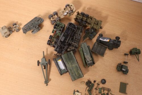 Pacchetto veicoli militari vintage HO 1:87 gru camion carro armato semi trattore Austin - Foto 20 di 20