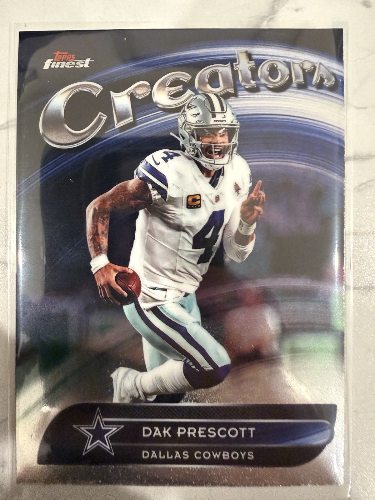 2025 Topps Finest Creators Dak Prescott Dallas Cowboys CR-8