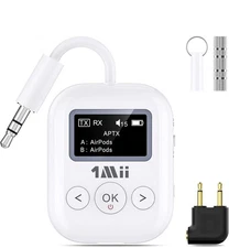 1Mii SafeFly Min+ Bluetooth Transmitter & Receiver Airplane Adapter Dual Link