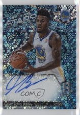 2017 Spectra Rising Stars Signatures Neon Blue Prizm 38/49 Jordan Bell Auto 0z6b