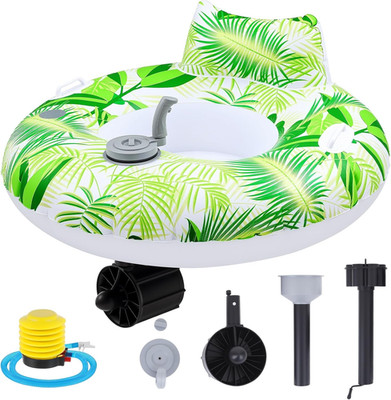 Motorized Pool Float for Adults, Electric Inflatable Pool Lounger with Motor