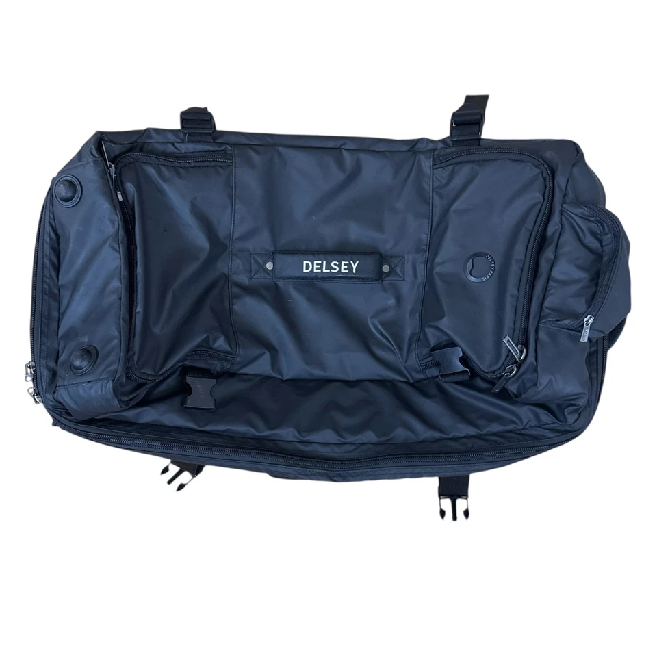 Delsey Paris Rolling Wheeled Duffle Bag With Long Handle Black 28-Inch - Image 2 of 4