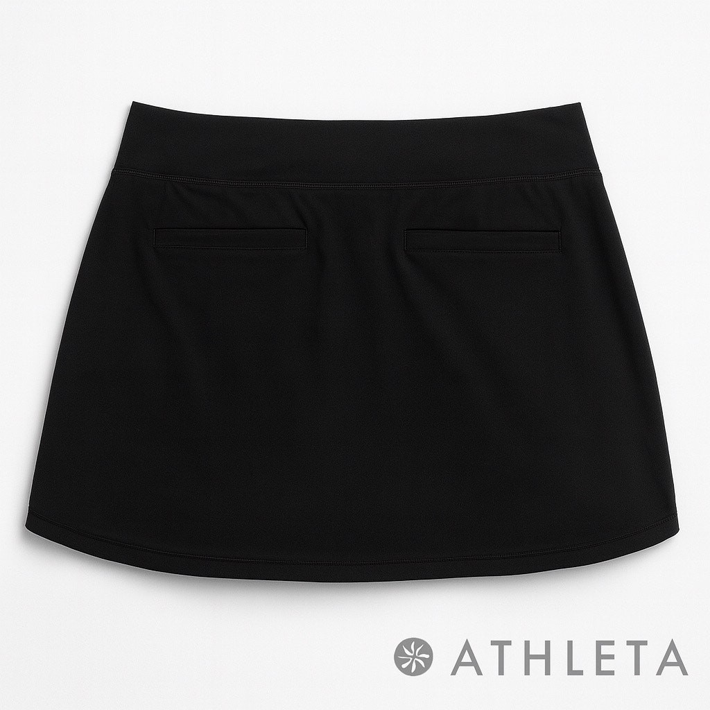 Athleta Solid Black Skort Sz. 6 - image 3