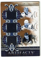 2010/11 UD ARTIFACTS RYAN MILLER, POMINVILLE & STAFFORD #47/75 Buffalo Sabres