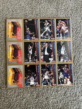 Fleer's sheet of Cleveland Cav's 8 players and Lenny Wilkens 1992-1993