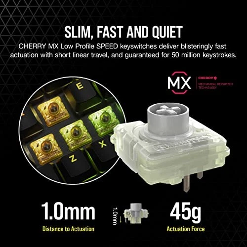 CORSAIR K60 RGB PRO LOW PROFILE Mechanical Wired Gaming Keyboard – CHERRY MX - Image 4 of 4