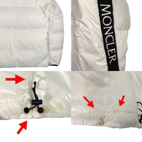 MONCLER MONTCLA JACKET Down Hood White 20 Year Made Size 3 Used - 第 6/9 張圖片