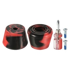 PATIKIL Roller Skate Toe Stops with Screwdriver, 1 Pair 82A Rubber Brake Stopper